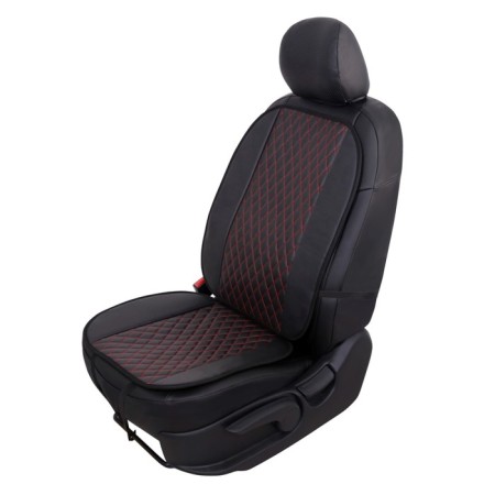 Press on the universal seat Voin Duty, eco -leather, set 1pcs, quilted, red