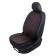 Press on the universal seat Voin Duty, eco -leather, set 1pcs, quilted, red