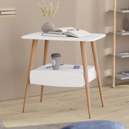 Journal table "Como", 600 × 450 × 615 mm, color white snow