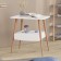 Journal table "Como", 600 × 450 × 615 mm, color white snow