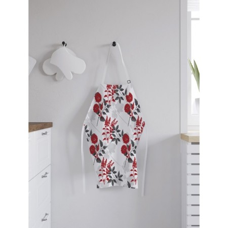Apron of a kitchen with a photo print "Flowers", adjustable, size OS-1