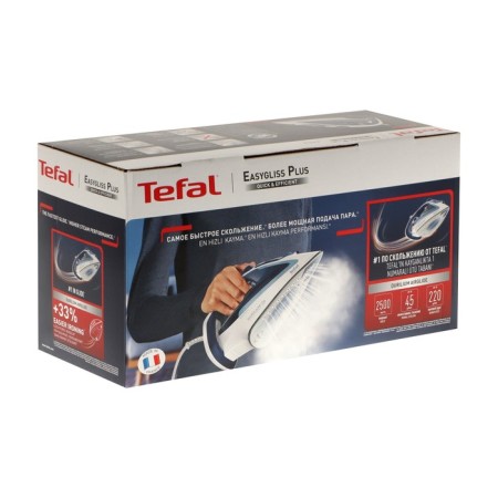 TEFAL FV5736E0, 2500 W, enameled sole, 45 g/min, 270 ml, white and blue-3