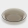 Small glass plate "Warckeshop Brows", D = 22 cm, brown color