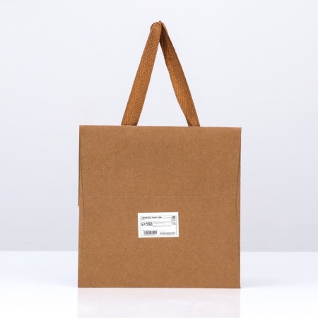 Craft package with a square bottom and window 20 x 20 x 20 cm craft, 1pc-1