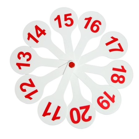 Cash desk numbers from 1 to 20 straight and return account-1