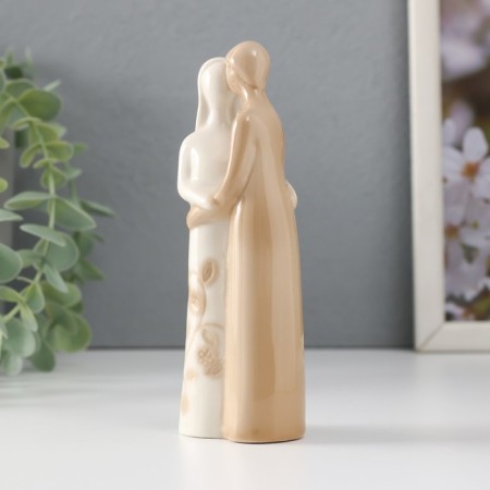 Souvenir Ceramics "Lovers - Hugs" Coffee with milk 4.7x3.5x14 cm-1