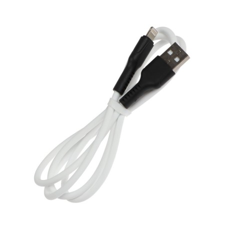 Cable Smartbuy S21, Lightning - USB, 2.4 A, 1 m, charging + data transfer, white-2