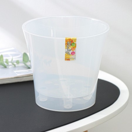 Kashpo for flowers with the insert "Arte", 2 l, the color is transparent-3
