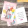 Postcard "Beloved daughter", a bunny with a gift, embossing, 12 × 18 cm