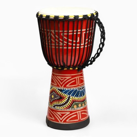 Drum Dzhembe "Flower", 23 x 50 cm, brown