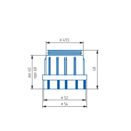 Adjustable support, d = 50 mm-3