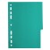 Set of dividers of sheets A5 Office 2000, 5 sheets without indexation, color, plastic 120 μm