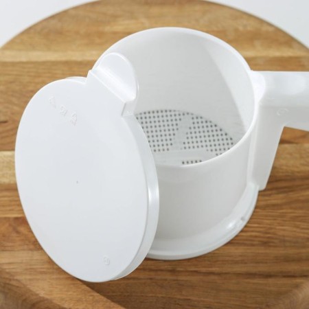 Alternative flour sifter, 630 ml, 22 × 12 cm, white color-1