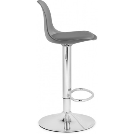 Soft Metal/Plastic/Ecokozha, Chrome/gray 38x38x86 cm chair-2