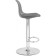 Soft Metal/Plastic/Ecokozha, Chrome/gray 38x38x86 cm chair
