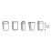 Garbage bags with ties Clean Kit, 60 l, 15 pcs