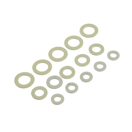 Rubber gasket Masterprof Isa. 131222, 1/2 ", 3/4", 1 ", set 15 pcs., White-2