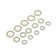 Rubber gasket Masterprof Isa. 131222, 1/2 ", 3/4", 1 ", set 15 pcs., White