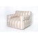 Handwalking chair "Comfort", size 80x90 cm, beige color, horn