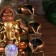The desktop fountain from the network, the backlight "Ganesha with bowls" red-gold 40x25x25 cm
