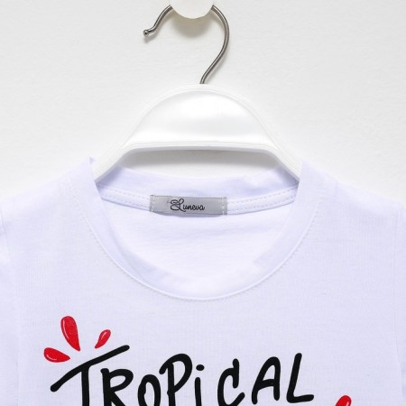 Costume for girls, white color, height 140 cm-7
