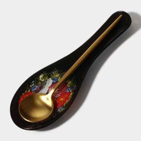 Glass stand under a spoonful of folk motifs, 23.5 × 8.3 × 1.5 cm-6