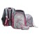Frame backpack 39 x 29 x 17 cm, Across 410, filling: bag, pencil case, gray/pink ACR22-410-11