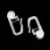 A hook-clip for curtains, large, 25x15x10 mm, d = 8 mm, plastic