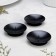 Set of candlesticks Metal "Lotus", 7.5x2 cm, 3 pieces, black