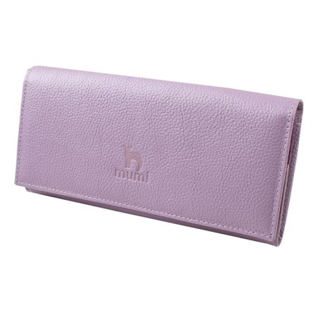 Wallet on the button, depth of maps (8)/coins/bill, lilac color 18x9x2.5cm