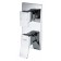 Shower mixer Wasserkraft aller 10671, single -leaf, watering can, without spout, chrome