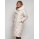 Coat insulated winter female, size 46, beige color