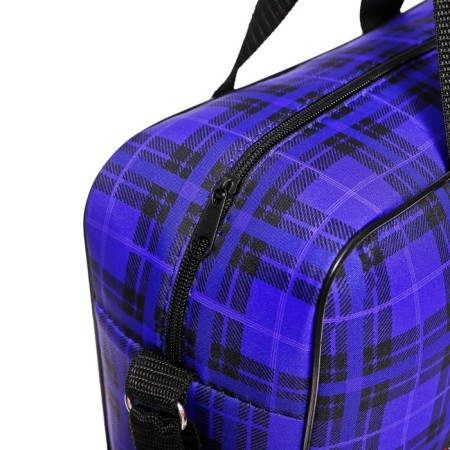 Labor folder 330 x 220 x 120 mm, with handles of textiles, kuromi purple cage, polyester-3