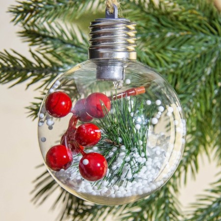The Christmas ball New Year's “Winter will give miracles”, for the New Year, D = 8 cm.-5