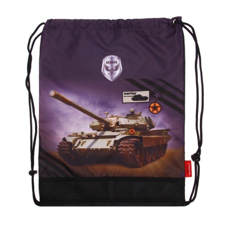 Frame backpack 35 x 28 x 15 cm, Across 178, filling: bag, pencil case, camouflage ACR22-178-4-17