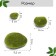 Moss Artificial "Stones", set of 8 pcs., Greengo