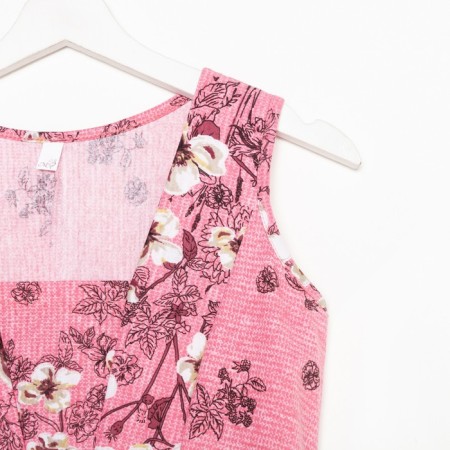 Homemade dress, pink/blue color, size 44-4