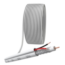 Cable for analogous video surveillance era KKSV-2x0.5 mm bay 200 meters, white