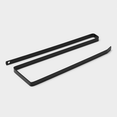 Holder for paper towels of a suspended share, 26 × 1.5 × 12 cm, black color-2