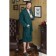 Male dressing gown, Schalka+Kant, size 58, green color, Makra
