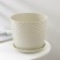 Pot with the Podon "Rotan", 4.7 l, the color is white