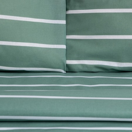 Bed linen Ethel 1.5sp Mint Stripes 143x215 cm, 150x214 cm, 70x70cm-2 pcs, 100% cotton, Poplin-1