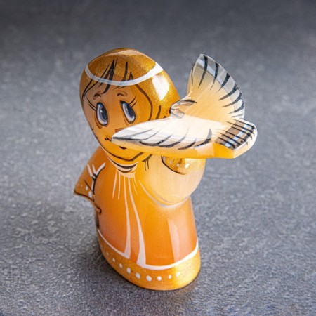 Souvenir "Angel with a bird", Selenite-2