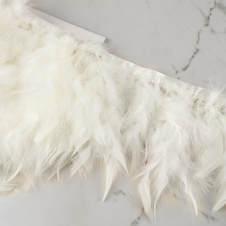 Tesma with feathers turkey, 13-17 cm, 5 ± 0.5 m, white color-1