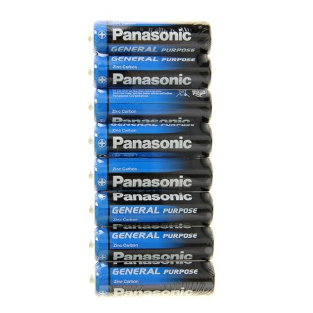 Salt battery Panasonic General Purpose, AA, R6-8S, 1.5V, Spike, 8 pcs.