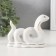 Souvenir Ceramics "Cobra Creeping" white with gold 4x11.3x8.5 cm