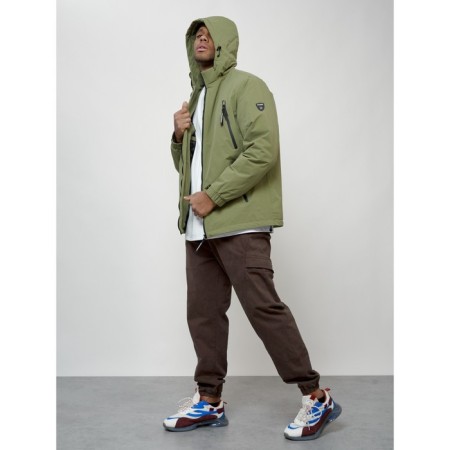 Male spring jacket, size 50, green color-14