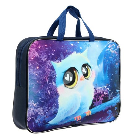 Folder with handles Textile A4, 350 x 270 x 70 mm, calligrata "owl"-1