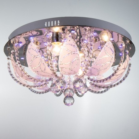 Svetogor chandelier "Moscow" 5x60W E27 LED lighting chrome 50x50cm