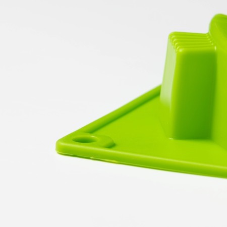 The form for baking the deed "New Year. Christmas trees ”, silicone, 18 × 18 cm, 4 cells, green color-3